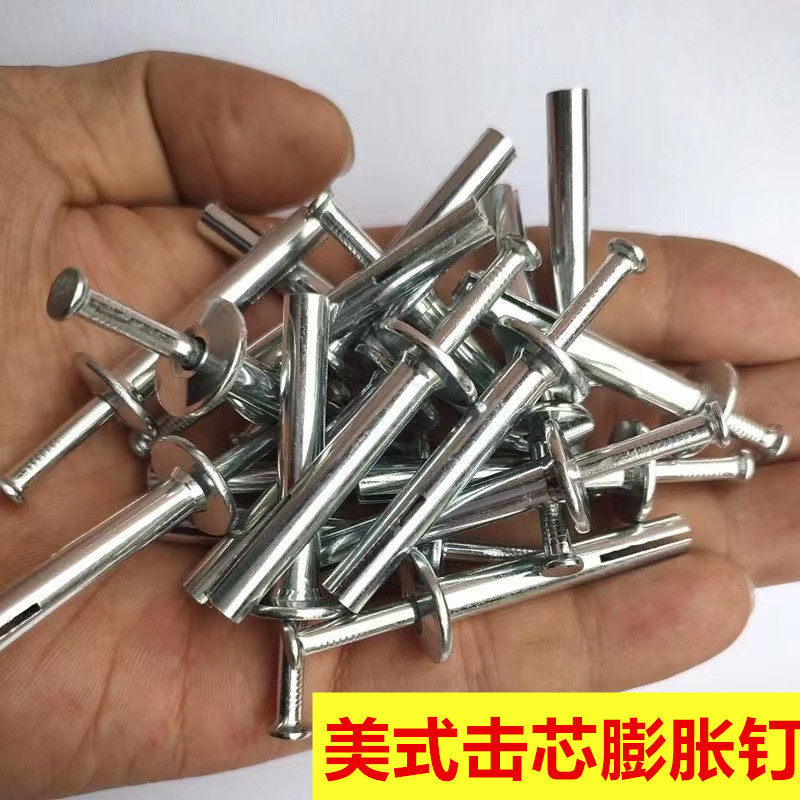 大量 美式击芯膨胀钉打入式内膨胀敲击膨胀机芯膨胀一钉得新型
