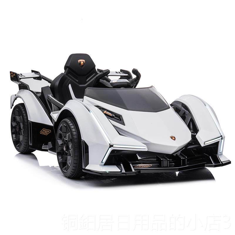 高档儿童电动车遥控小孩婴V儿四轮小车宝宝玩具跑车兰博基尼12赛