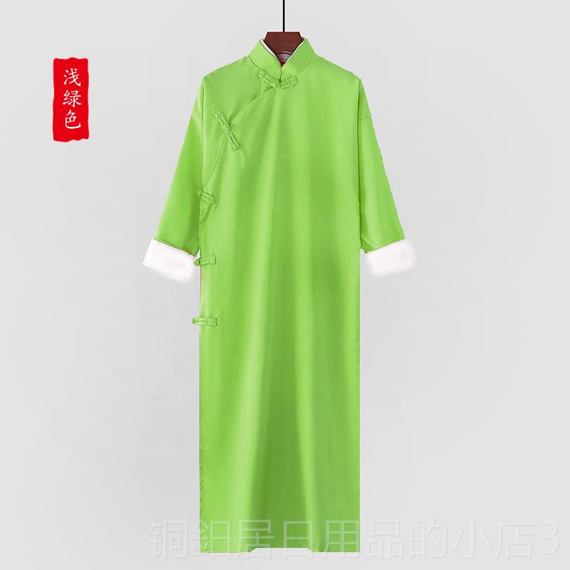 高档民国长衫女中声大褂成中式长袍相复古国风舞台演出服话剧评人