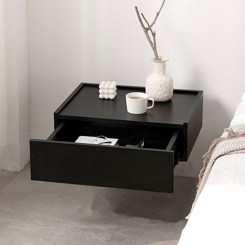 迷你悬空床头柜悬浮式意式极简小型家用卧室窄边床边柜窄款小户型