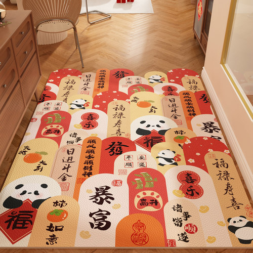 2024新款门口耐脏免洗进门垫入户门地垫一抹净防滑PVC地毯可裁剪