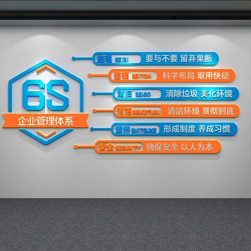 工厂车间仓库质量管理标语墙贴公司企业办公室文化墙布置墙面装饰