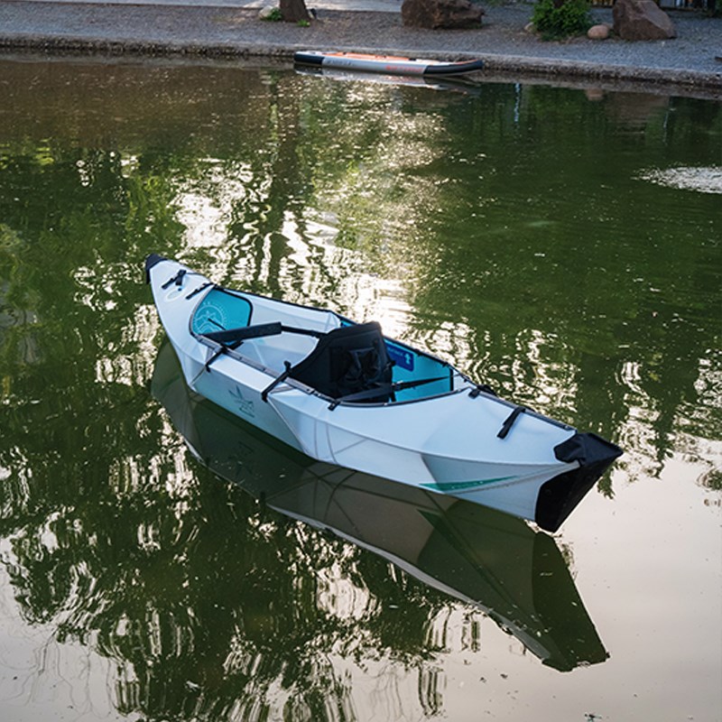 壹鲦Terravent皮划艇入门级折叠船轻量化便携独木舟钓鱼船易组装