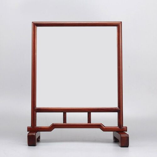 框架可镶嵌胎毛麦秆画剪纸皮影铜箔画石板燕子石框子摆台木框摆件