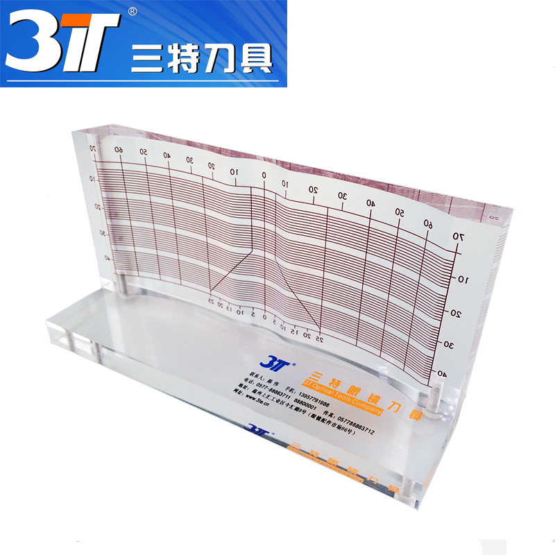 3T三特眼镜工具量具平衡板 装配眼镜鼻梁位镜框鼻梁测量仪600弯