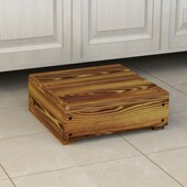 家用脚踏垫脚凳儿童钢琴垫脚凳子碳化做旧阶梯踏板台阶增高木垫板