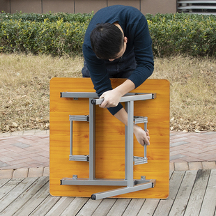 高50/60/70/75CM 家用饭桌小方桌可折叠桌四方桌子折叠方桌小餐桌