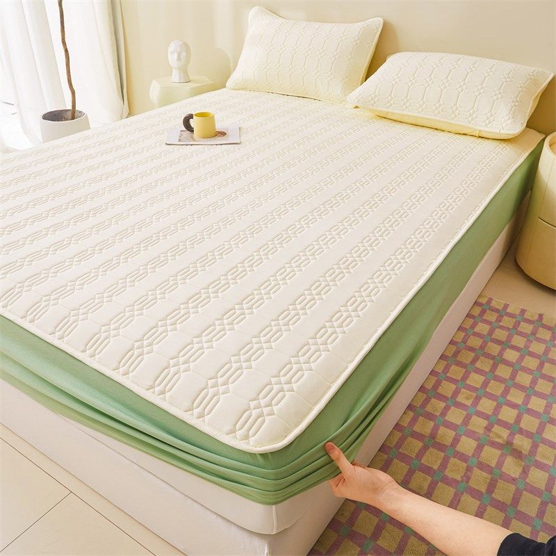 2024新款A类原棉大豆抗菌夹棉床笠全棉床垫保护罩,床上用品,床笠,淘宝优惠券,粉丝福利购,淘宝优惠卷