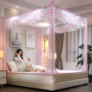 家用蚊帐回底防摔儿童防宝宝掉床1.5x1.9米150X190拉链全封闭夏天