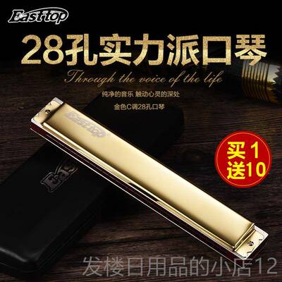 正品德国进音口音簧asEttop28孔复音/重C调高级人初学自学成演奏