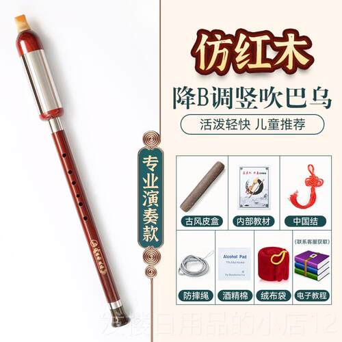 正品巴乌生竖吹小学初者入门调降CB调G调F调成人专业演奏民学族乐