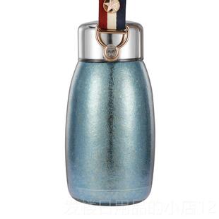 正品钛杯纯钛咖啡杯保温杯双层水杯子肽合可金随行携式男女吸管款