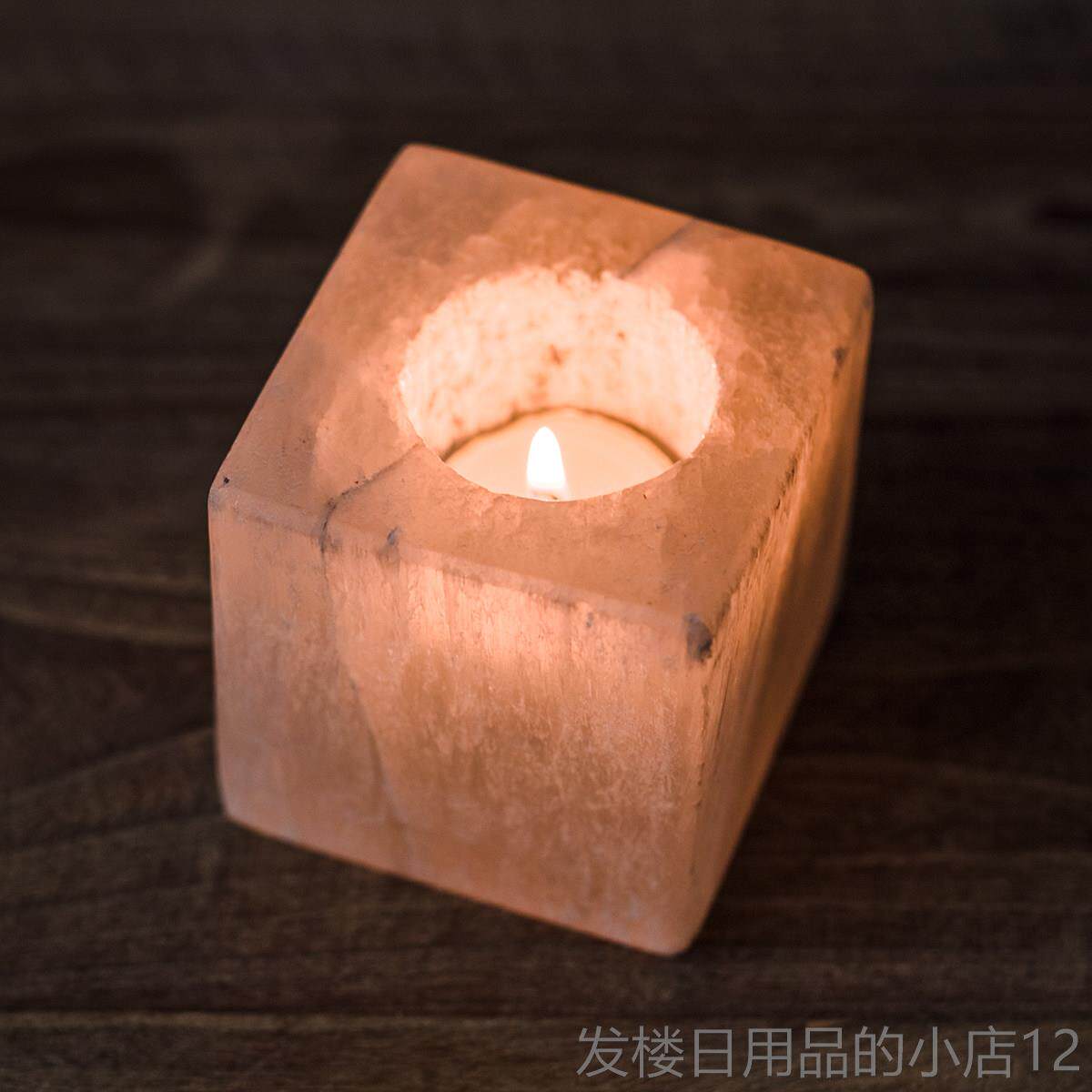 正品元渡方糖矿石欧式香小薰烛蜡台北欧创意复古餐桌摆家件装饰用
