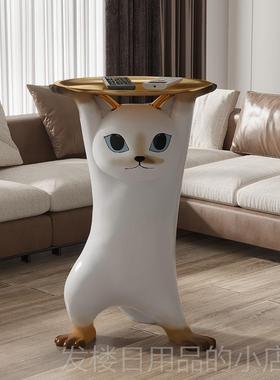 正品艺地术猫咪物客厅大型电视柜发旁边落沙软装饰品搬家开业送礼