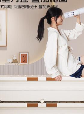 床底KWM收纳箱屉式扁平带滑储轮床下收纳家用抽衣服收纳物整理箱