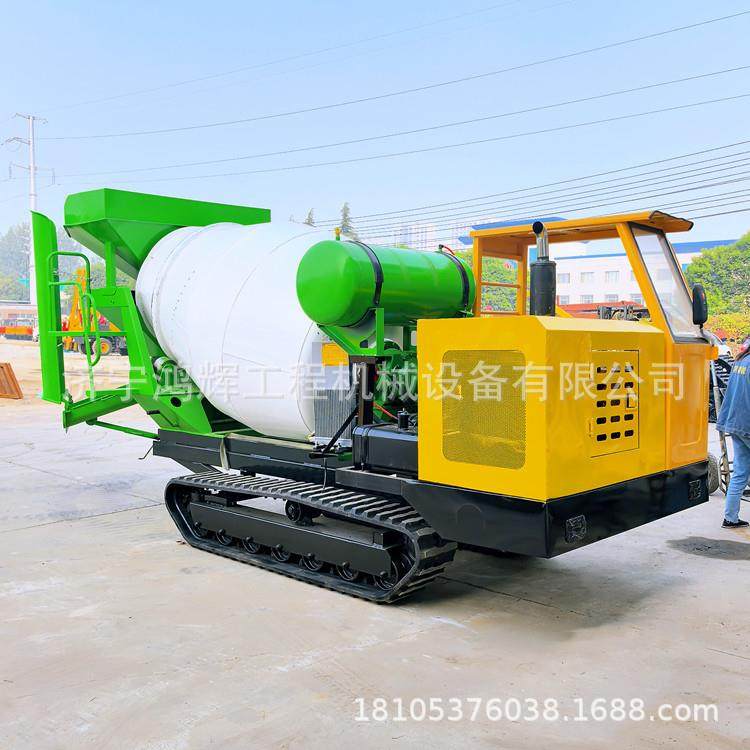 隧道修建混凝土带罐车2方COE极窄拌型搅机沼泽运地输水泥罐履装机