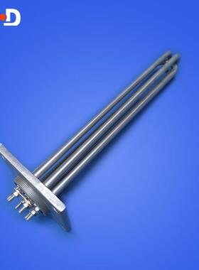 水式模温机加热管YYH不锈钢高温电加热发热器方型兰法棒开水器热