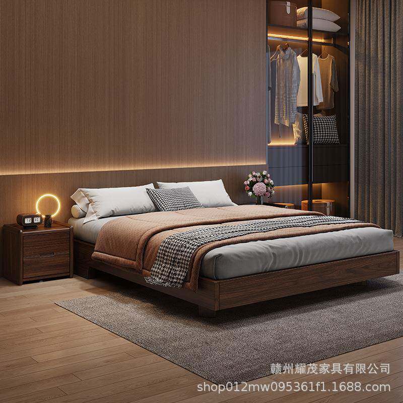 无床木头实床榻榻米KRF落地骨床1米5床排架卧室小户型省空间单人