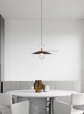 202馆复3年新款餐厅吊灯简温馨单头铁艺草TJA帽古民宿酒吧台约餐