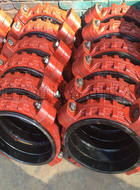 钢制箍矿用350KRZKRH头卡接PDEM胶圈柔性接头沟槽式