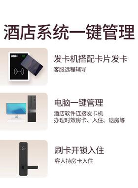 酒房刷卡锁店馆磁卡OZB感应锁民宿出租智能锁电子酒店专用系统管