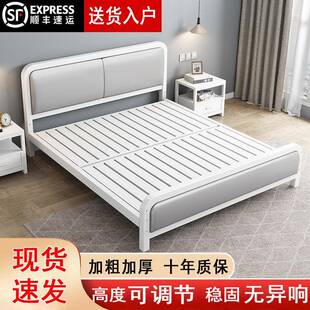 欧8式铁家主艺床1.用双人床简约现代1.5米公铁床见详情出租屋铁架