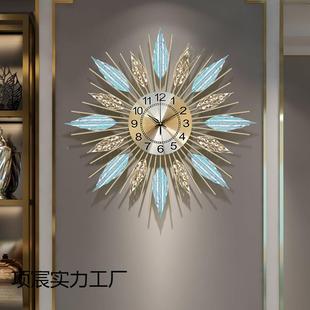 钟表挂钟客厅挂家用饰时装 钟挂代墙家用高档表ASP现简约创