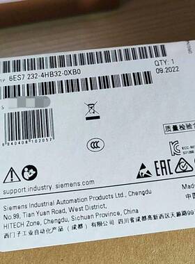 西门/B子SM12326HES7232-4H2-0XB0模拟量输出模6ES72324B320X6ES7