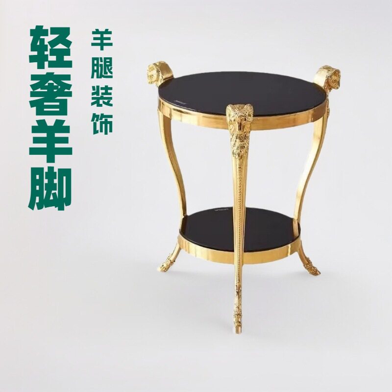 厂家直销铝合金羊腿实心别墅设计茶几脚羊头懒人沙发脚