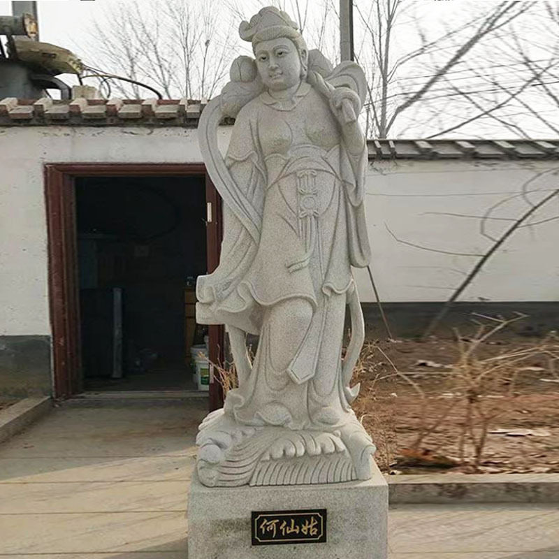 石雕人物雕塑花岗岩八仙过海雕塑古代人物雕像园林景观摆件