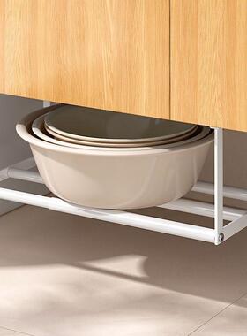 G架5U脸盆可伸缩收纳间盆浴室柜下YFJ架卫生免打孔洗漱台式铁艺盆