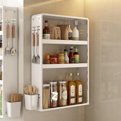 多能厨房置物醋DKR架壁挂式功调料多层墙上免打孔纳油盐酱调味品