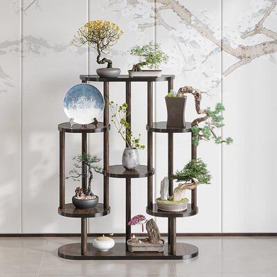 花架子厅落地式置架阳台202客4款实物木绿萝花新盆托架花台95071