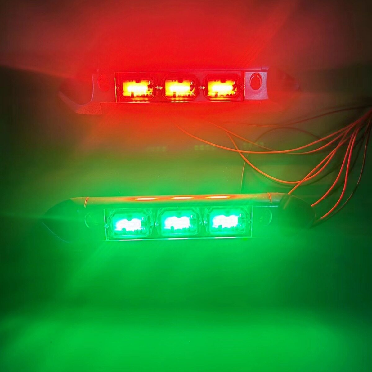 船用航行灯电源双色信号灯LED游艇左右舷灯左红右桅杆灯船尾灯