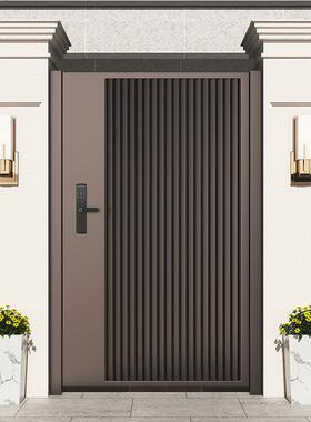 铁艺铝艺不锈钢院门别庭墅大门WNQ花园百叶门户新外栅栏单双开门