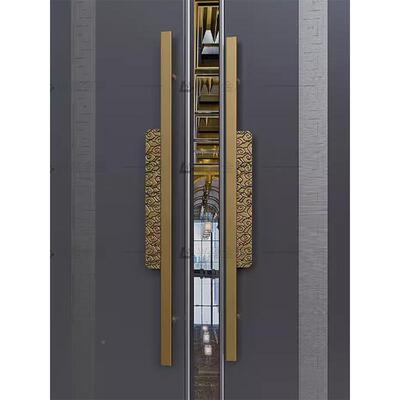 中式艺术玻璃大门把手古铜实拉木门会新议仿室包IFG厢酒店大门手