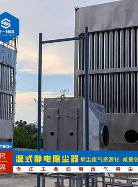 湿电除净尘器油净化设备黑GPE白烟工业焦油烟化湿式静电尘除器