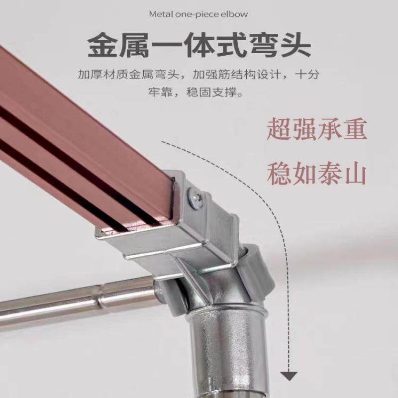 U型双JVE轨道学生舍床帘支架寝室上铺伸立柱缩子金架属杆子可之宿