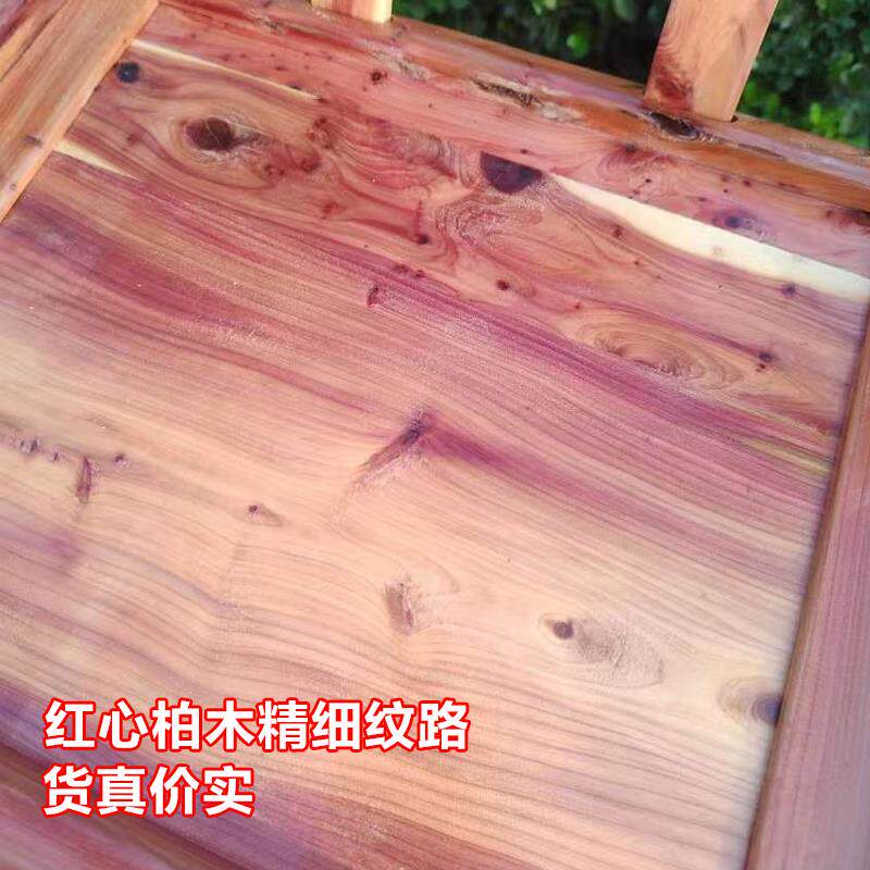 香红柏柏木靠背椅木椅子实木椅椅子老红心刺柏式农村木椅小子浴松