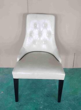 式轻奢欧式后代实木现餐椅样板房舒MXU适洽谈书高房单椅端大气美