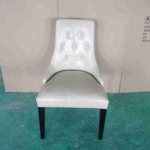 式轻奢欧式后代实木现餐椅样板房舒MXU适洽谈书高房单椅端大气美