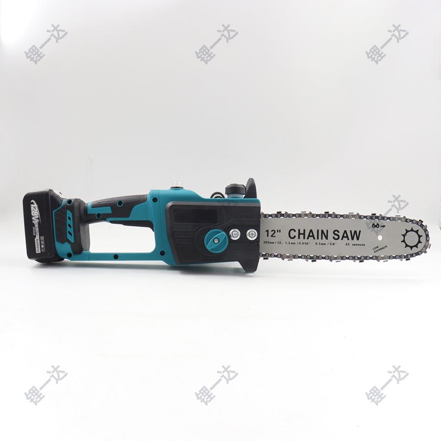 手持锂电锯12129寸锂电链电锯动无刷充式电工具伐木修枝锯家用