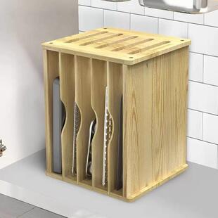 境跨木CQG制橱托盘分隔板柜厨房桌面餐盘分割收纳木架盘子层多分