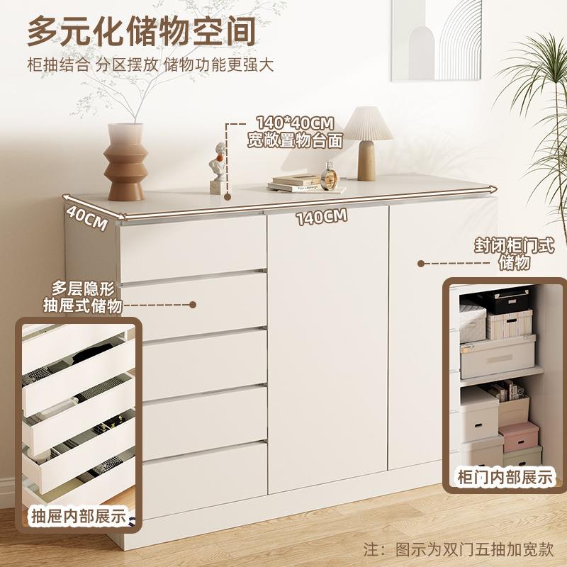 奶风斗柜DG0016-Y五斗柜家用抽屉柜子客厅靠油落墙地储物法式卧柜