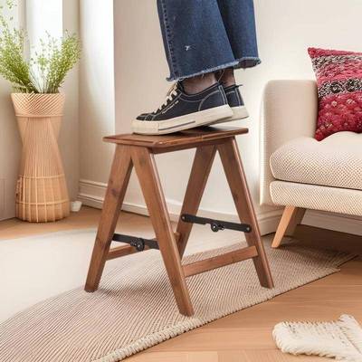 尔赫CHS梯多功能家用加小凳子凳折叠便携式楼梯矮梯子多用竹板途