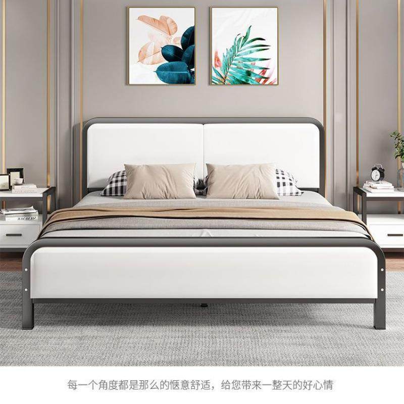 铁艺床欧式18用1.见详情床5双人家床简约现.代1.2m铁出租房铁架单