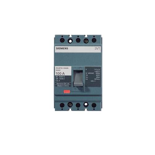 塑壳断路器 3VT8 100尺寸 100A 50kA 3P 3VT81102AA030AA0