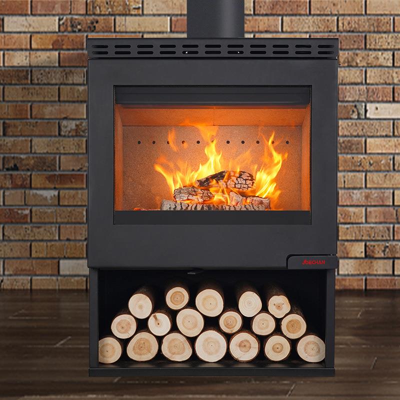 木真火壁燃炉藏式把手民宿墅家用现代客厅室内别取暖柴火炉壁QC-0