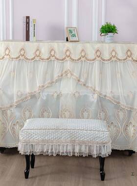 全感欧式钢琴防尘罩罩美式轻钢琴套遮奢盖布现代法AZE简约式