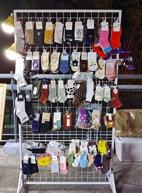 铁艺VUJ网格品折展示架幼儿园美工网区作书法画展架立式移叠动置